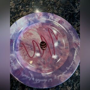 Goddess of chocolate custom plate set